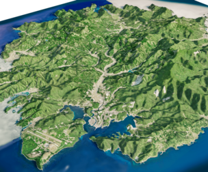 Dogojimaisland full 3d model terrain