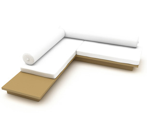 bohemian seating 02 3D model