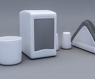 3D model 3D restaurant desktop