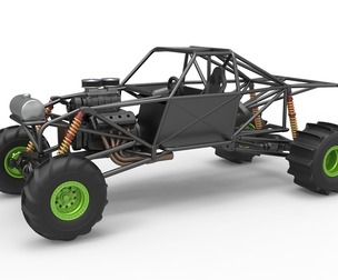 Mud dragster Base Scale 1:25