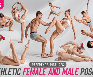 1190 Athletic Female and Male Poses