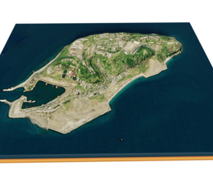 ikeshima island 3d Model Terrain