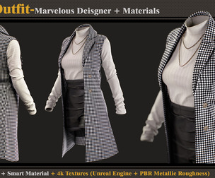 Girls Outfit-Models+Materials
