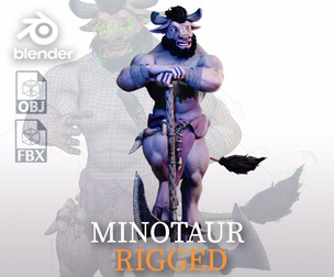 Minotaur Rigged 3D model