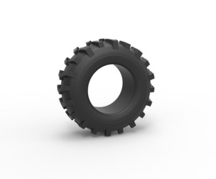 Mud dragster front tire 4 Scale 1:25