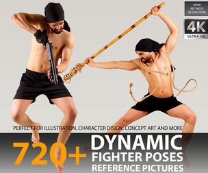 720+ Male Dynamic Fighter Poses Reference Pictures