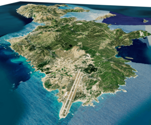 skyros island full 3d model terrain