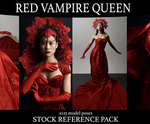 Red Vampire Queen - stock Model Reference Pack 2