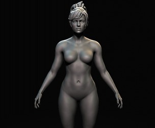 3D female base body STL + ZTL