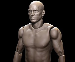 ACTION FIGURE 3D PRINTING, MALE MOVABLE BODY