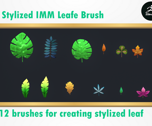 Stylized IMM Leaf Brush