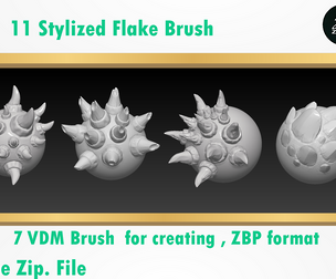 Free Set Flake Brush