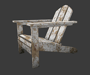 Old chair for garden