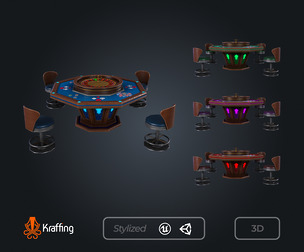 Roulette Table V4 – Casino Gambling – Game Ready