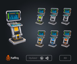 SCI FI PC Monitor V1 - Futuristic Display – Game Ready