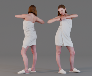 Girl in Towel