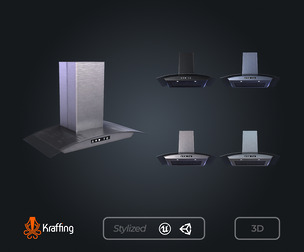 Kitchen Hood V1 – Kitchen Appliance – Game Ready