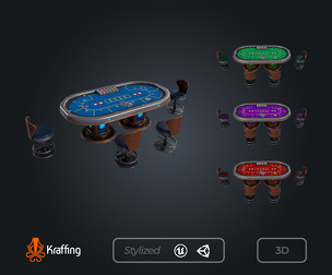 Poker Table V3 – Casino Gambling – Game Ready