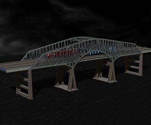 Bridge H0 trains Baltimore bridge File 3D Printer