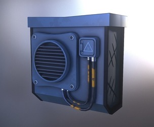Air conditioning Game Ready - Low Poly 3D Model