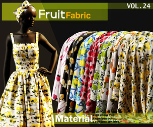 50 fruit fabric Material -SBSAR -VOL 24
