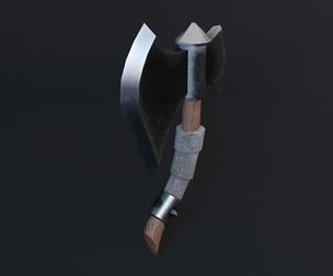 Ax Game Ready - Low Poly 3d Model
