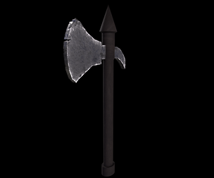 Ax Game ready Low Poly PBR 3D Model