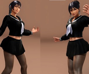 Tekken 8 School girl mod for Reina & Xiaoyu
