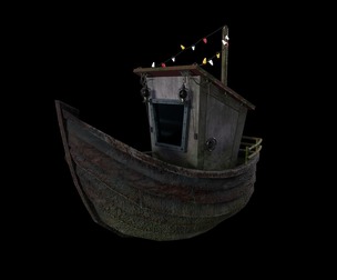 Boat Game Ready - Low Poly PBR 3D Model