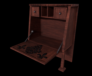 Cabinet Game Ready Low-Poly PBR 3D Model
