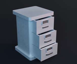 Cabinet - Game Ready - Low Poly PBR 3D Model