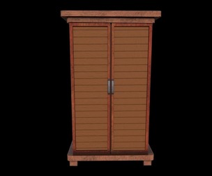 Cabinet Game Ready Low-Poly