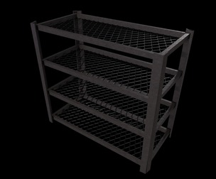 Cabinet Game Ready Low-Poly Low-poly 3D model