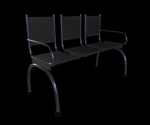 Hospital Chairs Game Ready Low - Poly 3D Model