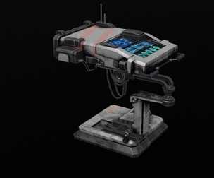 Sci-fi Computer - Game Ready - PBR 3D Model