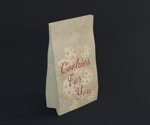 Cookie Package Game Ready Low - Poly PBR 3D Model