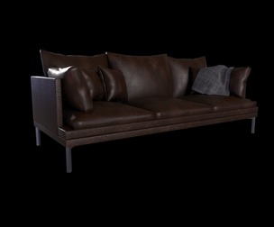 Couch Game Ready - Low Poly PBR 3D Model
