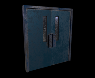 Door Game Ready Low Poly 3D Model