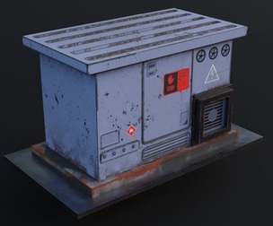 Electrical Box Transformer - Game Ready