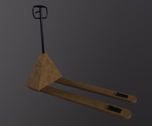 Hand Pallet Truck - Game Ready - Low Poly