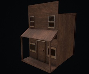 Wild Wist House - Game Ready Low Poly