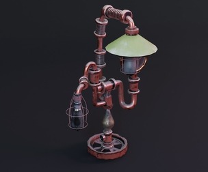 Fantastic Light High Poly 3d Model