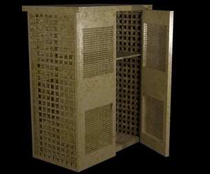 Military Locker - PBR Game Ready- Low-poly