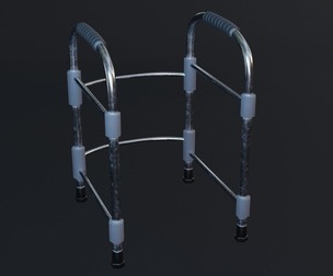 HPL - Medical Walker Metal PBR Game Ready