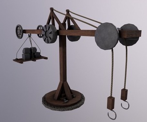 Medieval Props Game Ready Low Poly 3D Model