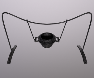 Medieval Pot Game Ready Low Poly 3D Model