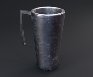 Medieval Glass Game Ready Low Poly 3D Model