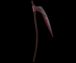 Medieval Scythe Game Ready Low Poly 3D Model