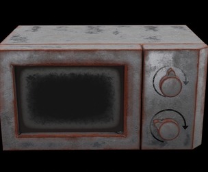 Microwave Game Ready - PBR Low-poly 3D model