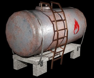Oil Tanker Game Ready - Low Poly PBR 3D Model